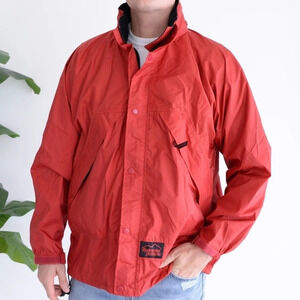 Rockwater Designs Vintage Windbreaker Red Long Sleeve  -Size Medium